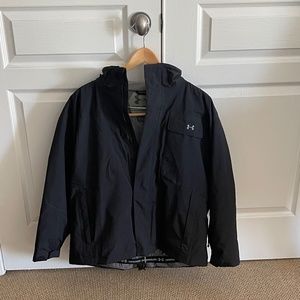 Under Armour Parka Jacket Snow, Ski, Warm, Like New Condition YXL Lotsa Pockets!